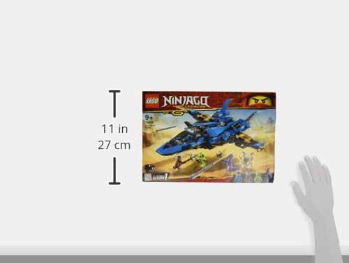 LEGO Ninjago - Caza Supersónico de Jay, set con avión de juguete de construcción para aventuras ninja (70668)