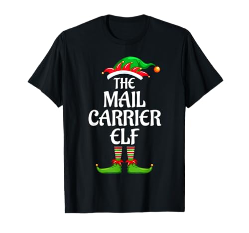 Mail Carrier Elf Matching Family Group Christmas Party T-shirt