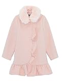 Rothschild Girls' Faux Wool Coats (14, Pink Ruffle)