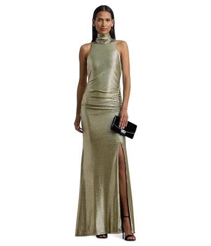 Amazon.com: Lauren Ralph Lauren, Womens, Retleah-Sleeveless-Gown, Olive  Grove/Gold Foil, 14 : Clothing, Shoes & Jewelry