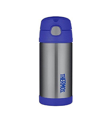 Image of Thermos Funtainer 12 ounce Bottle - Blue /Charcoal