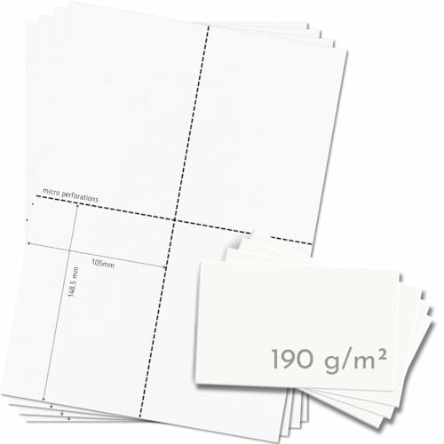Cartes postales épaisses A6 pour révision d'étude et fiches de réécriture