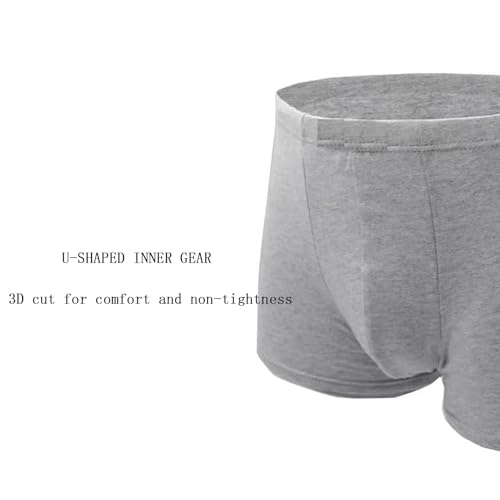 ZJPJMXNN Paquet de 5 Sous-vêtements Fat Guy pour Hommes Coton Respirant Coupe Décontractée L-8XL Plus Size Grand et Tall Surdimensionné Pantalon Intérieur pour 104-309 Lbs(XL) – vue 3