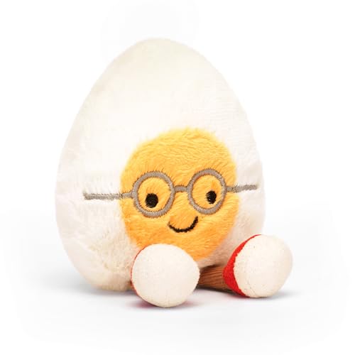 Jellycat Amuseables Boiled Egg Geek Stuffed Toy, Small 5.5 inches - Food Plush - Fun Gift Idea image 8