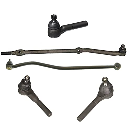 PartsW - 5 Pc Steering Kit for Jeep TJ 1997-2006 / Wrangler 1997-2006 Inner Tie Rods and Drag Links
