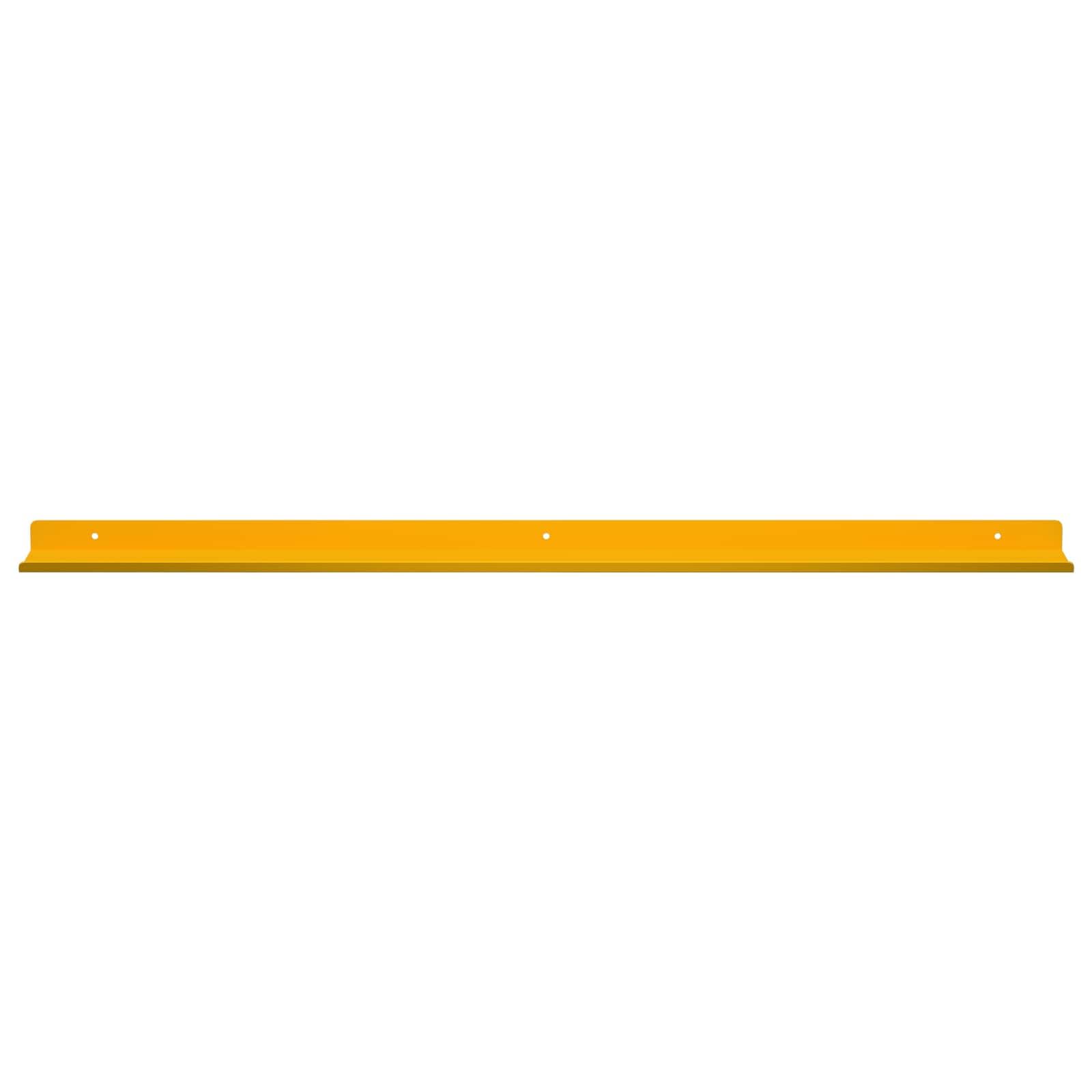 Hothingwell Schweberegal, 2 Stück, Senfgelb, 80 x 9 x 2,5 cm, Stahl | Minimalistisches Design, matte Oberfläche, für Wohnzimmer oder Büro, einfache Reinigung mit feuchtem Tuch