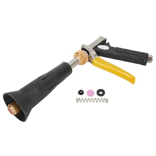 Honseadek Irrigatore ad alta pressione, spruzzatore da giardino girevole con corpo in lega per irrigazione durevole, adatto per prato, aiuole e lavaggio auto