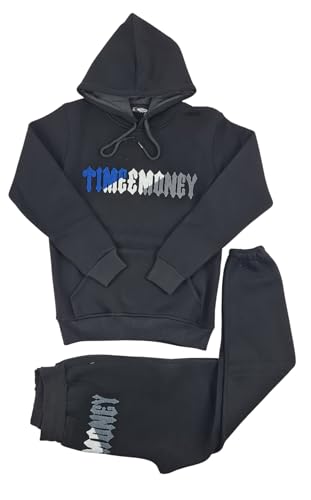 Survêtement homme pour vos sorties urbaines Time Is Money style piège noir