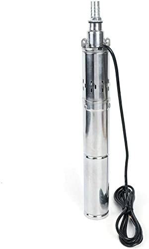 TBVECHI Bomba de pozo profundo, bomba de agua solar de 24 V 370 W, cabezal de bomba sumergible solar de pozo profundo, 213.3 ft (24 V 370 W)