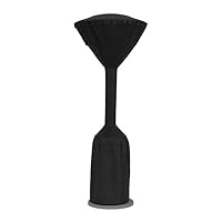 Amazon Basics Abdeckung für Terrassenheizer, wasserdicht, rund, passend für 91.4x 47.0 x 241.3 cm (L x B x H), Schwarz