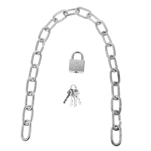 HOLIDYOYO 1Set Professional Bike Chain Heavy Duty Theft Protection for Bicycles with Thickness Includes Keys for Outdoor Cycling Motorcycle and Household Use