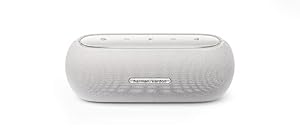 Harman Kardon Luna Bluetooth-Box in Grau – Tragbarer, wasserdichter Bluetooth-Lautsprecher – Bis zu 12 Stunden Akkulaufzeit
