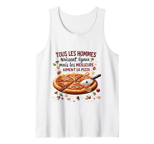 Hombre Pizza y humor: Un estilo perfecto para pizzaiolos Camiseta sin Mangas
