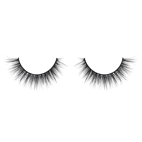 Lilly Lashes Everyday Blushing Natural Lashes, Faux Mink Natural Eyelashes, False Eyelashes Everyday Use, Individual Lashes Reusable up to 20x, No Lash Glue Included (13mm)