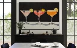 Peinture sur toile Martini et affiche de cocktails au fini huile raffiné