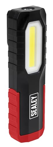 Sealey 3W COB & 2W SMD LED Rechargeable Inspection Light, with 180° Magnetic Stand - LED301, Black/Red