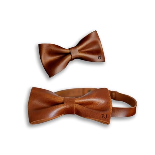 Men's Leather Bow Tie, Valentine's Day Personalised Bow Tie Gift, 14-21In Adjustable Bow Tie, Tuxedo Bow Tie, Suitable For Men's Wedding Party Important Occasion
