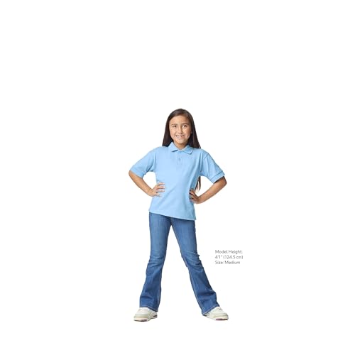 Image of Gildan Kids' DryBlend Short Sleeve Polo, Style G8800b, 3-Pack