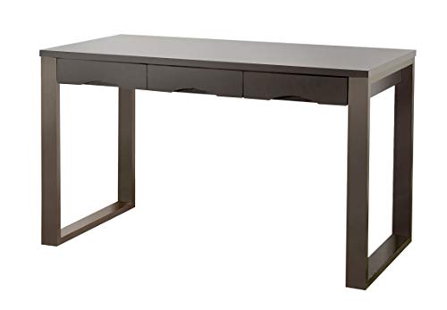 SUN HARVEST タモ突板デスク ダークブラウン W120×D59×H72.5cm SJ-406D DBR