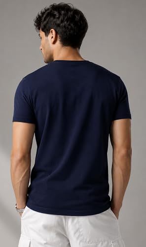 Image of London Hills T Shirt For Man | Tshirt Shirts Men | Men Round Neck Tshirts | Gym T Shirts For mens Workout | T-shirts For Man Cotton Stylish Round Neck T Shirt Half Sleeve Regular Fit Solid Multicolour