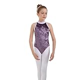 Hotfiary Girls Leotards Dance Top for Ballet Gymnastic Toddler Kids Teen Open Back Bodysuit Athletic Dancewear Gym Outfits