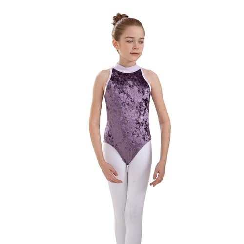 Hotfiary Girls Leotards Dance Top for Ballet Gymnastic Toddler Kids Teen Open Back Bodysuit Athletic Dancewear Gym Outfits