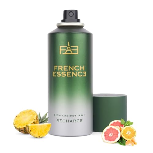 Image of FRENCH ESSENCE Deodorant Spray Perfume /Deodorant for men /Men Deo /Body Spray for men,Long Lasting Fragrance, Fresh Scent (Recharge) - 50ml combo offer Pack of 6