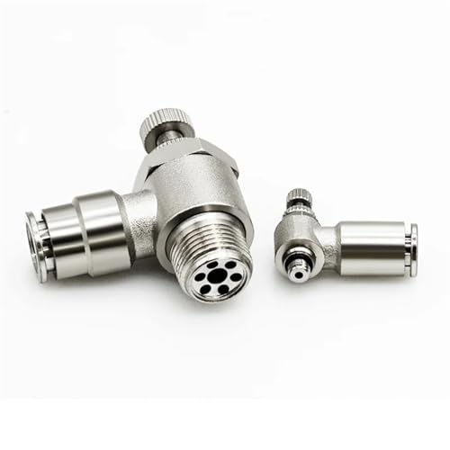 Régulateur de débit pneumatique SL6-04 et raccord rapide - 4