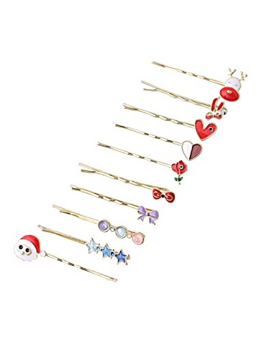 10 Pcs Bob Charm Hairpins, Hair Accessories