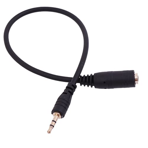 Adaptador 2.5mm Macho a 3.5mm Hembra Stereo miniatura 3