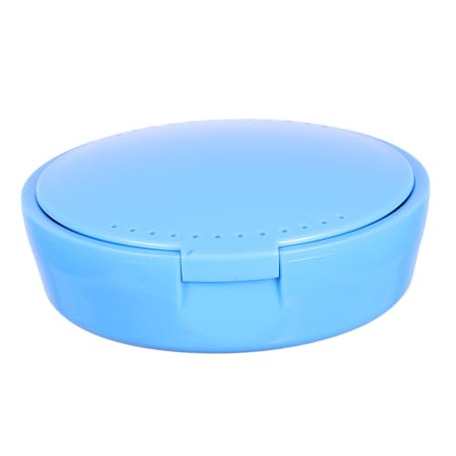 STOBAZA Cute Retainer Case with Integrated Mirror Portable Tooth Storage Box for Adults for Organizing Small Accessories Office Travel Plastic Design