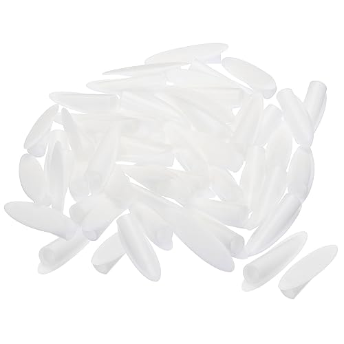 Image of MECCANIXITY 9mm Plastic Pocket Plugs, Wood Plugs Covers Slant Hole Caps for Pocket Hole Jig Working Tool Accessories, White Pack of 200