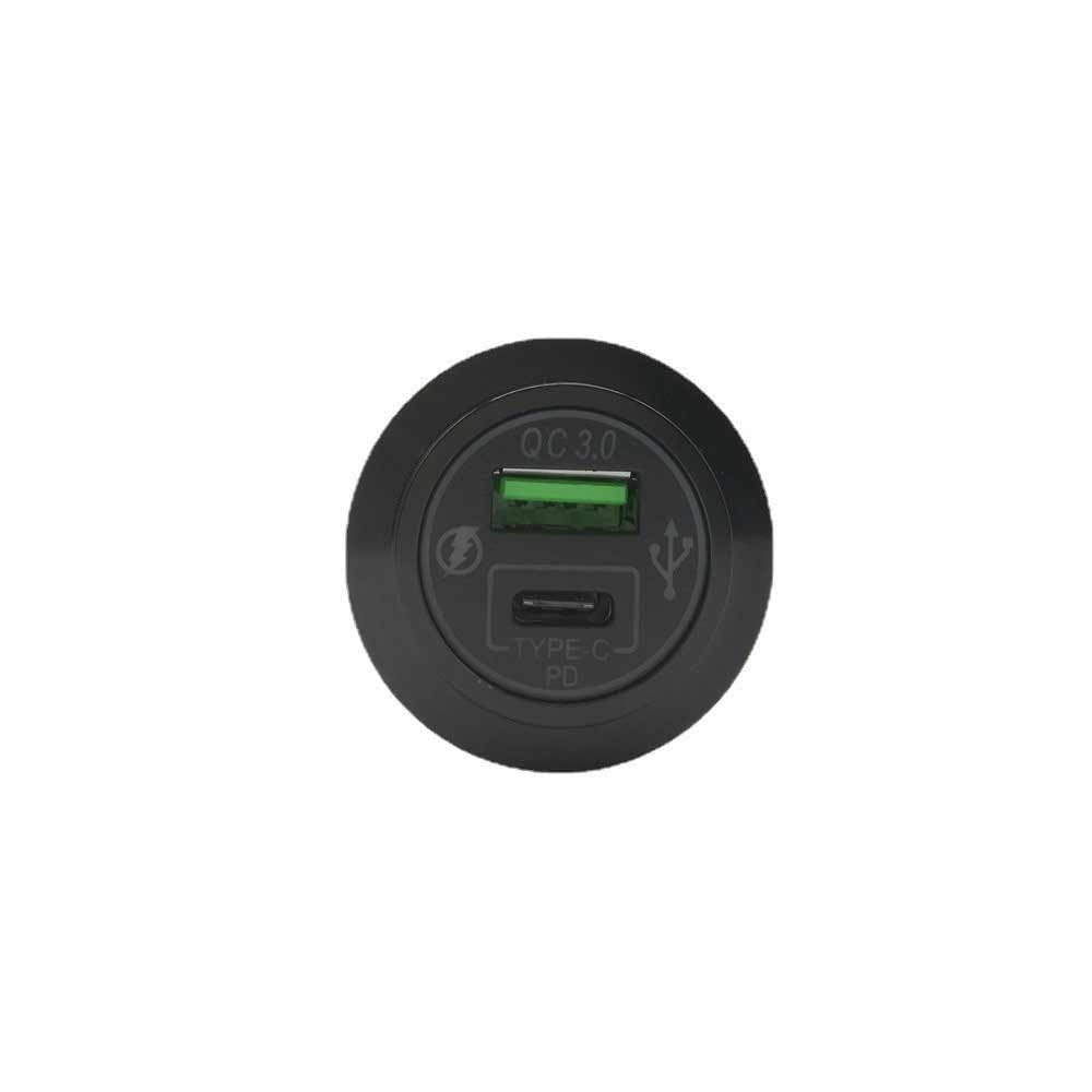 USB Car Charger with 65W PD+3.0 Fast Charging for Marine Truck Motorcycle Car etc