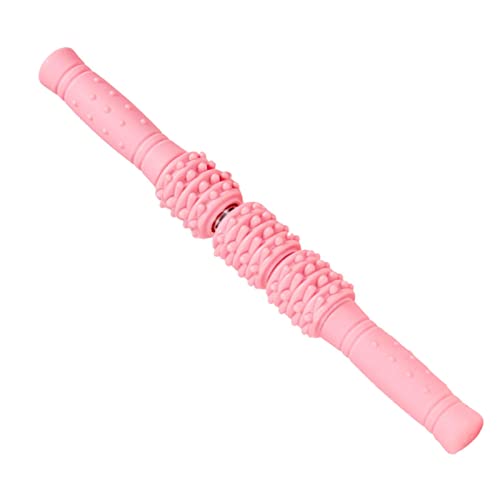 Yajimsa Bastone da Massaggio Yoga - Bastone da Massaggio per Fascia di rilassamento Muscolare Fitness,Rullo per Massaggio Corpo in Robusto Acciaio per Molle