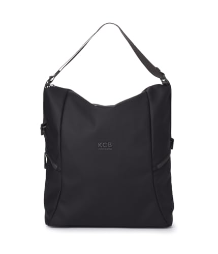 KCB Bolso Mochila Side | Diseño Moderno y Versátil | Bolsillos Prácticos | Convertible | Ideal para el Día a Día | Asas Ajustables | 100% Vegano | Color Negro