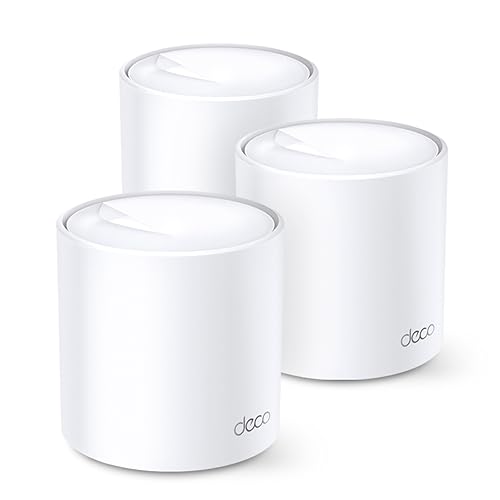 Image of TP-Link Deco X60 Whole Home Mesh Wi-Fi System,AX5400 Wireless WiFi 6 Speeds Up to 5400Mbps,Work with Amazon Echo /Alexa,Ofdma&Mu-Mimo Technology Router,Pack of 3,Dual Band,White