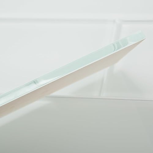 Miniatura 7 de Azulejos de cristal de metro de 4 x 12 pulgadas, color blanco brillante para pared de cocina, baño, paquete de 12 hojas