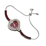 Reloj digital con pantalla de símbolo de corazón y correa de pulsera, cierre de acero inoxidable, caja de aleación para un uso constante (rosa)