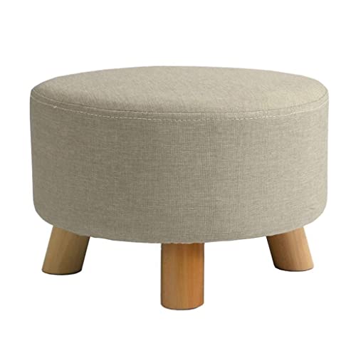 Banc à chaussures en lin gris meuble de rangement chambre - 2