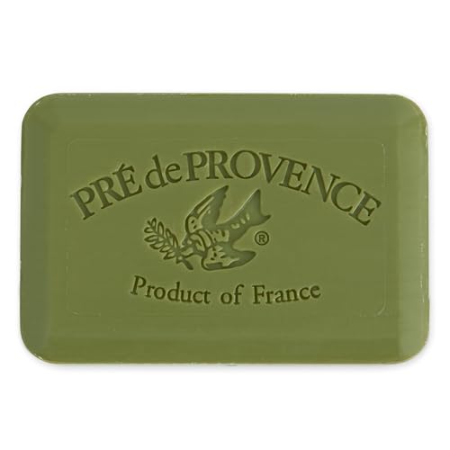 Image of Pre de Provence Artisanal Soap Bar, Enriched with Organic Shea Butter, Natural French Skincare, Quad Milled for Rich Smooth Lather, 8.8 Ounce, Olive Oil