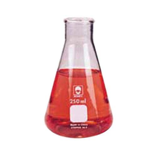 2504-00250 Borosilicate Glass Graduated Erlenmeyer Flask with Break-Resistant Lip, Narrow Mouth, 250mL Capacity (Case of 12)