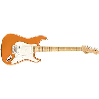 Fender Player Strat, Touche en érable, Capri Orange - Les Beatles, Paul McCartney, John Lennon, RIngo Starr, George Harrison