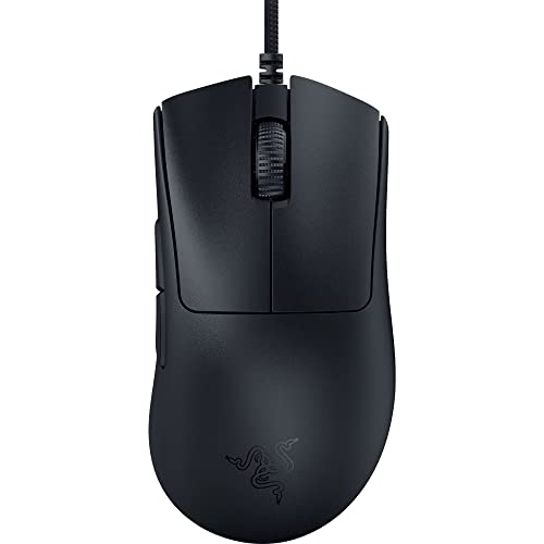 Razer DeathAdder V3 - Ergonomische Esports-Maus (59g Leichtes Design, Ergonomische Form, 30K Optischer Sensor, Optische Mausschalter Gen-3, 8000Hz HyperPolling-Technologie, Speedflex-Kabel) Schwarz