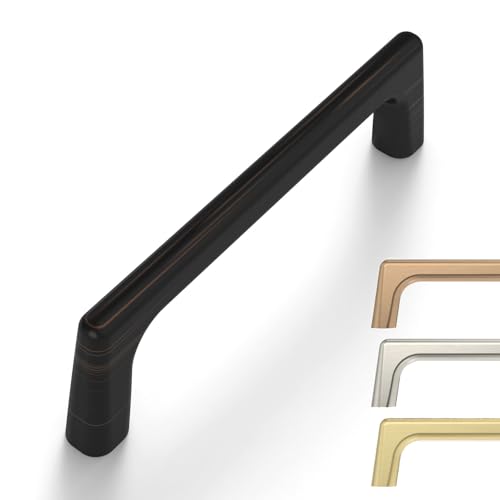 Image of 9BUILD 10 Pack Oil Rubbed Bronze Cabinet Pulls 3.75 Inch Kitchen Cabinet Handles Cabinet Hardware Kitchen Handles for Cabinets Cupboard Handles Bronze Kitchen Pulls Drawer Handle