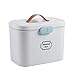 Produktbild Ysoom Medizinbox 27 x 18 x 17 cm Plastik Erste Hilfe Box Aufbewahrungskasten Medizin Box mit Griff mit herausnehmbarem Ablagefach Arzneimittelbox Medikamentenbox Organizer (Grey)