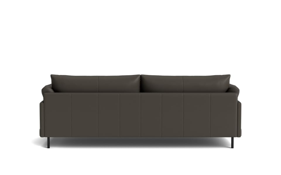Image of LEGACY OF COMFORT Zola 3 Seater Sofa Three Seater Sofa Leather for Living Room Hotels and Offices (Shale Grey)