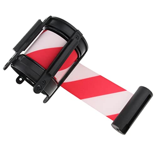 Sangle séparation foule nylon solide avec ruban mural bicolore rétractable