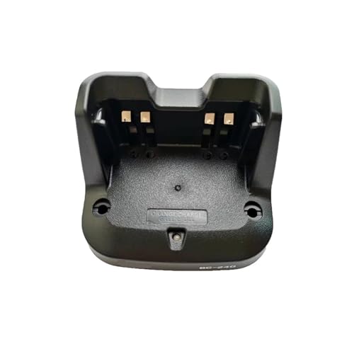 Base de Carga BC-240 y Adaptador de CA Cargador de Escritorio BC240, Compatible con Icom,IC-V86 IC-U86 Walkie Talkie for Carga de batería BP-298(EU Charger)