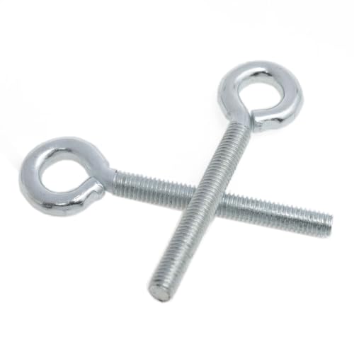Image of yukata 1 /4 inchx 2 inch Female Threaded Machine with Nut Shoulder Lifting Ring Bolts Hook Screw Eye Bolt Lifting Ring Screw Threaded Bolt Marine Expansion Grade 8Set