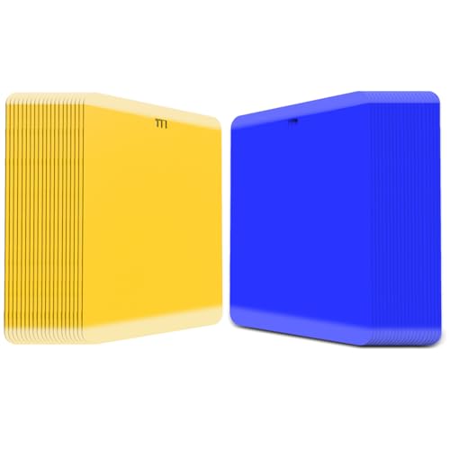 20 Gelbtafeln + 20 Blautafeln Kombi-Pack, Insektenfallen gegen Thripse, Zikaden, Kirschfruchtfliege, Weiße Fliegen | Klebrige Gelbsticker & Blausticker für Obstbau, Garten und Gewächshaus